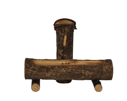 ZICOM Krippenzubehör Wassertrog 12x6x10cm Holz – Detaillierter...