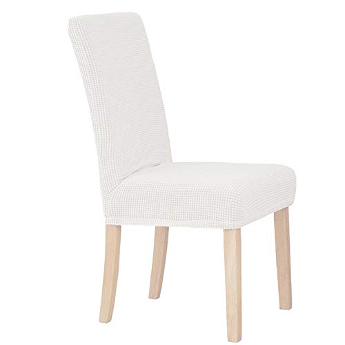 E-MANIS Fundas para Sillas de Comedor 4 Piezas, Sillas Asiento Elasticas Cubresillas Lavable Extraíble Muy fácil de Limpiar Duradera, Boda...