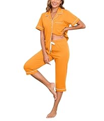 Orange-capri Pants