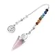 Pendel aus Crystaltears Edelstein für Chakra und Meditation