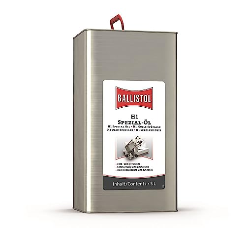 BALLISTOL 25314 H1 Spezial Lebensmittel-Öl 5L Kanister – Reinigung, Rostschutz – Geschmacksneutral, Lebensmittelecht