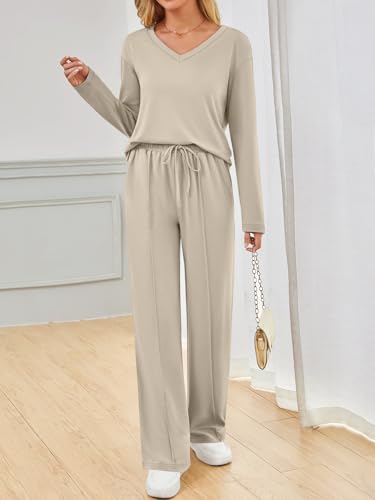 AUTOMET Sweatsuits Women 2 Piece Outfit Fashion Travel Lounge Sets With Wide Leg Pants Airport Track Suits Fall Clothes 20252