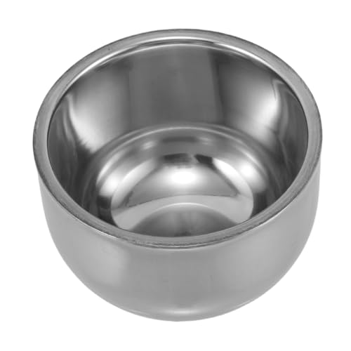 WOFASHPURET Double Layer Stainless Steel Shaving Bowl Versatile Shaving Foaming Container for Men Stylish and Easy to Clean Shaving Mug for Travel and Grooming Needs