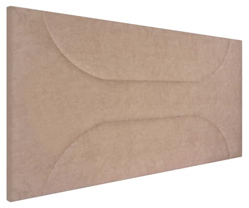 HOGAR24 ES | Cabecero Tapizado Jade | Cabezal de Cama Acolchado | Tapizado en Teijdo Alta Gama Acuaqulin Antimanchas | Color Beige | Medida: 110x55x3cm (Cama 105 cm)