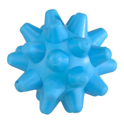 Cirraorive Pelota de Masaje con Forma de Erizo con Púas, Rodillo de Masaje para Fascitis, Superficie de TPE, Forma Ergonómica, Adecuada para El Hogar, La Oficina, Azul