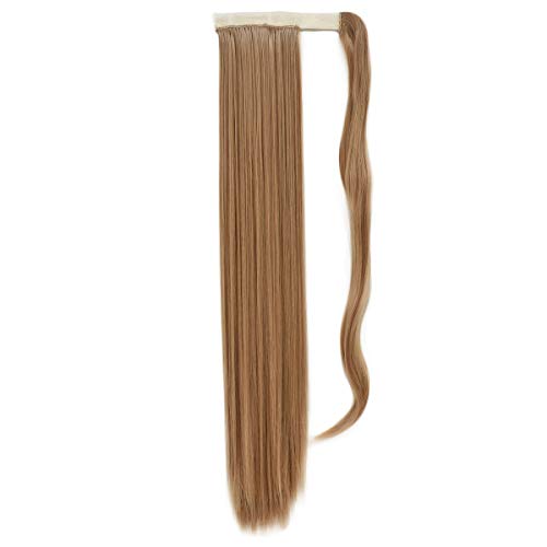 24" Long Straight Synthetic Hair Wrap Around Ponytail Extension 150g/pc (22)