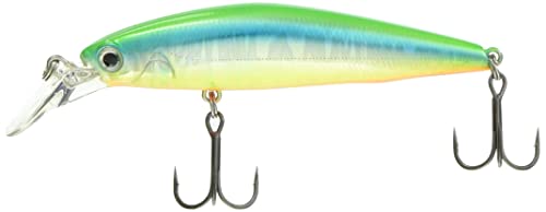 バスデイ シュガーミノーボトムトゥイッチャー 85ES FL-445 ライムグリーンOB