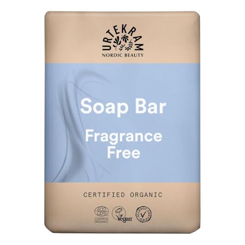 Urtekram Jabón sólido sin fragancia – 100 g – Limpieza...
