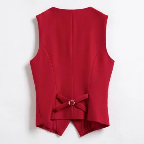 Chaleco elegante para mujer con diseño ajustado y botones para oficina 3