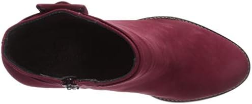 Marc Joseph New York Women's Genuine Leather Luxury Ankle Boot with Buckle Detail, Rouge Nubuck, 10.5 M US | Image 4