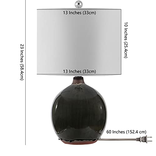 Lámpara de Mesa SAFAVIEH Cerámica Marrón 23 pulg. miniatura 3
