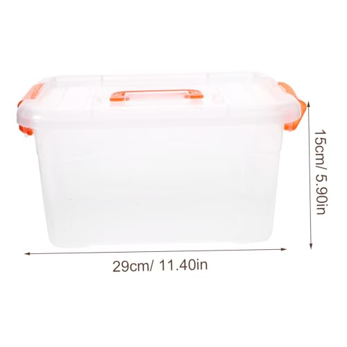 Cajas almacenaje transparentes con tapa resistente para proteger ropa y objetos del polvo 3
