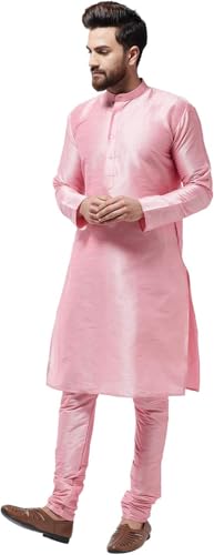 Men's Dupion Silk Kurta & Churidaar Pyjama, 80% Silk 20% Cotton3