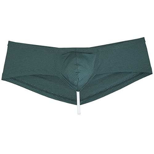 Men's Breathable Hipster Hip Hop Boxer Briefs Underwear Bulge Pouch Bikini Bottoms 1/2 Buttocks2