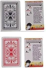 MR.FLUKE RED and Black Marked Deck (Bridge Size) (Pack of 2)