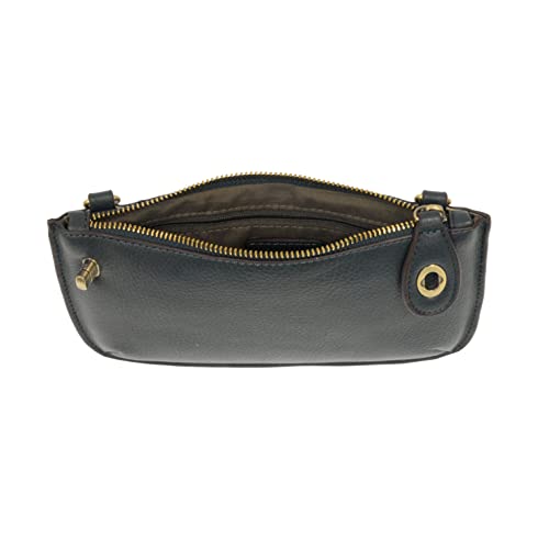 Image of Joy Susan Womens Vegan Leather Mini Crossbody Wristlet Clutch - New Dark Teal