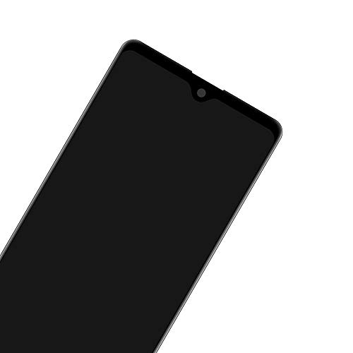 HLTECH Screen Replacement LCD Display Touch Digitizer Assembly with Frame for Samsung Galaxy A71 SM-A715 A715F A715FD 6.7" (Black with Frame)