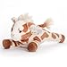 Bearington Baby Patches Plush Stuffed Animal Giraffe with Rattle, 8 inches
