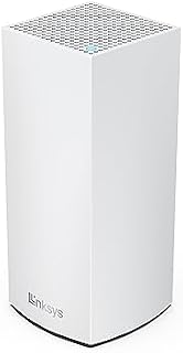 System Linksys Atlas 6 Mesh Wi-Fi 6 dla Całego Domu, Dwuzakresowy Wzmacniacz Sygnału Sieci Bezprzewodowej, 1 Szt, Biały