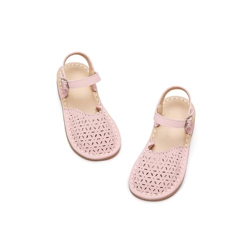 Image of Flaryzone Girls Sandals Closed Toe Summer Flats Dress Sandals Shoes Toddler /Little Kid