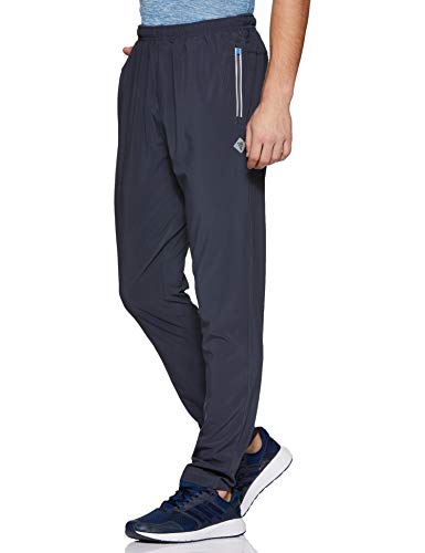Image of Van Heusen Men's Track Pant | Side Zipper Pockets |Mid-Rise| 4-way stretch | Super light for premium comfort | Cotton Blend | Breathable & Casual | Easy Stain Release| Anti-static fabric | Activewear | Drawstrings | Style 51042