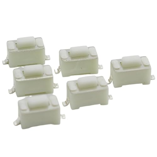 Interrupteur à bouton-poussoir tactile 3x6x4,3 mm à 2 broches pour circuit imprimé - Lot de 100