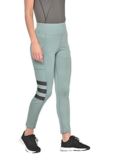Image of CHKOKKO Women's High Rise Regular Fit Polyester Blend Sports Leggings (JSSTIGHT)