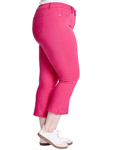 YMI Royalty for Me Women's Plus Hyperstretch Cropped Kick Flare Pants, Ep2067312