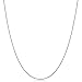 14 Karat White Gold 0.8mm Flat Round Cable Chain (18 inch)