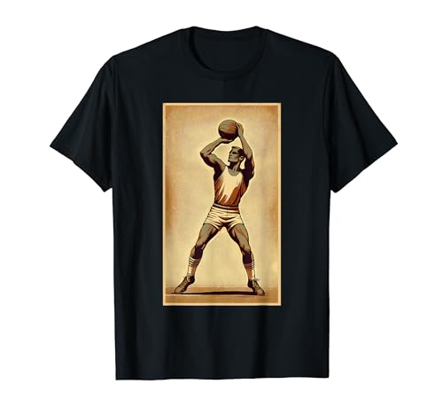 Jugador de Baloncesto Vintage Baloncesto Camiseta