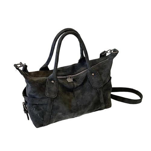 Sac femme fourre-tout noir idéal pour le travail, les vacances et vos sorties citadines