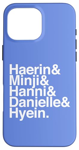 ヘリン&ミンジ&ハンニ&ダニエル&ヒェイン スマホケース iPhone 16 Pro Max 用