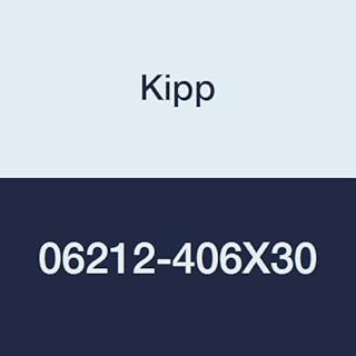 Kipp 06212-406X30 Black Thermoplastic/Stainless Steel Star Grip, M6 External Thread, Style L, Metric, 32 mm Diameter, 30 mm Screw Length, 85 mm Height, Black Cap Color (Pack of 10)