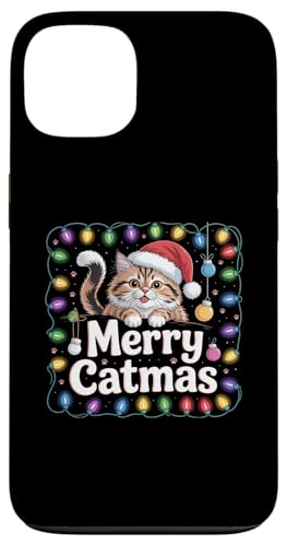 Merry Catmas NX}XLI[i[[A X}zP[X iPhone 13 p
