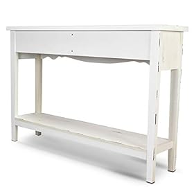 BELLEZE Hand Painted 47 Inch Entryway Hall Console Storage Table, Two Tone Accent Farmhouse Style Sideboard Decor… 315AvEkkWeL. SS280