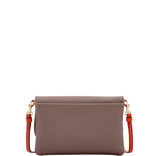 Image of Dooney & Bourke Women's Foldover Zip Crossbody, Small Handbag with Strap