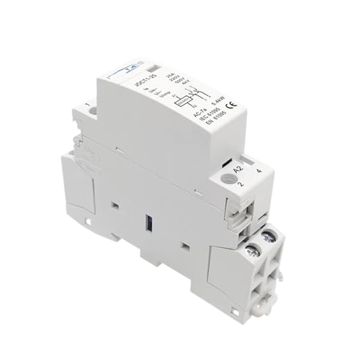 Contacteur AC anti-échauffement pour tableau électrique, rail Din 2P 25A 220V 1NO