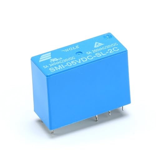 Relé SMI-12VDC-SL-C 12V 5A de 8 pines pack de 5 unidades para componentes electrónicos 6