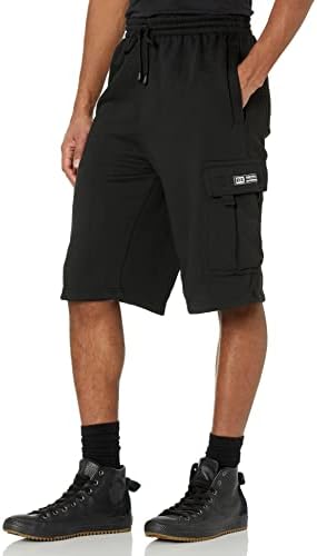 DREAM USA Men's Fleece Cargo Shorts Heavyweight M-5XL