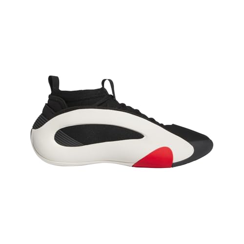 adidas Unisex-Adult Harden Volume 8, Cloud White/Black/Better Scarlet, 9