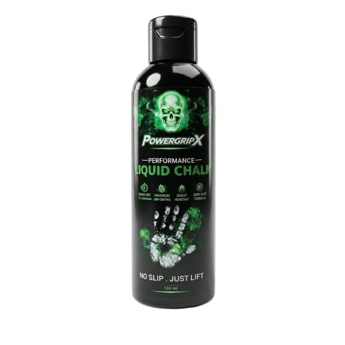 Image of Power GripX Liquid Chalk for Gym, Weightlifting, Climbing & Calisthenics | Long Lasting Sweat Resistant Grip | Professional Liquid Chalk for Men & Women (100 ML)