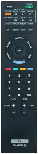 RM-YD034 Replace Remote Control fit for Sony BRAVIA KDL-55EX501 KDL-32EX600 image 5