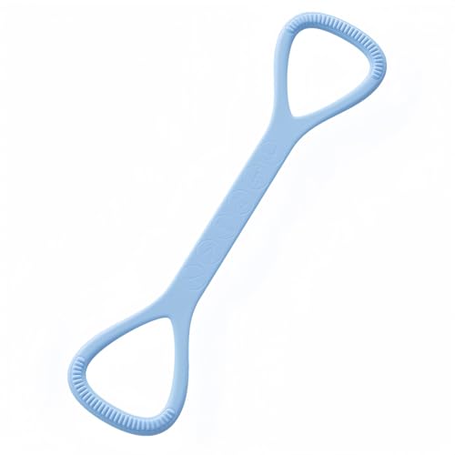 JOYLAY Figura 8 Banda de resistencia, 25 libras, banda elástica para yoga, estiramiento y terapia física, para fitness, brazos, espalda, hombros, pies, piernas, estiramiento de manos, gimnasio en casa