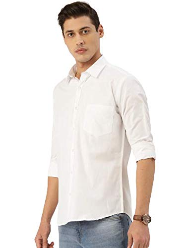Image of Style Quotient Men Black Solid Casual Regular Fit Shirt