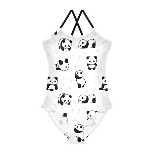Image of Girls one Piece Swimsuit Summer UPF 50+ Quick Dry Beach Bathing Suit with Straps Swimwear 3-10 Years