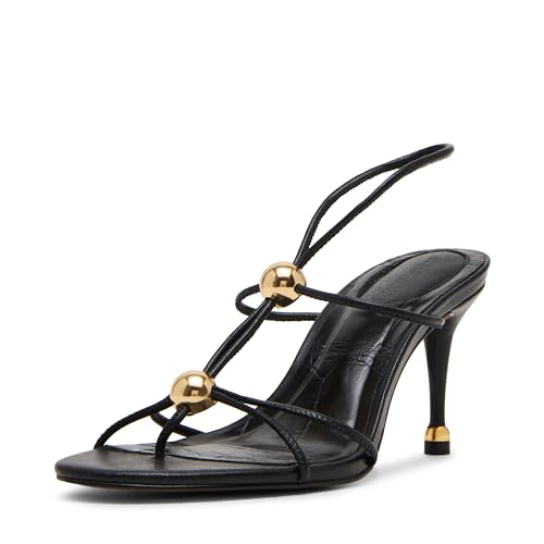 Steve Madden Women's Ramos Heeled Sandal, Black, 7