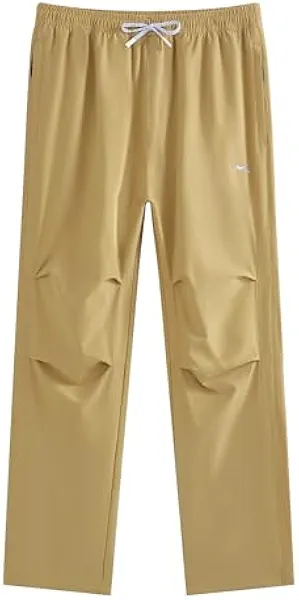 maamgic Men’s Sweatpants Joggers with Zipper Pockets, 4-Way Stretch Quick Dry Lightweight Athletic Hiking Pants