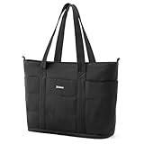 G4Free Bolsa de mano para mujer con cremallera, Black