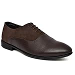 Mens-Stylish-Brown-Perforated-Leather-Dress-Shoes