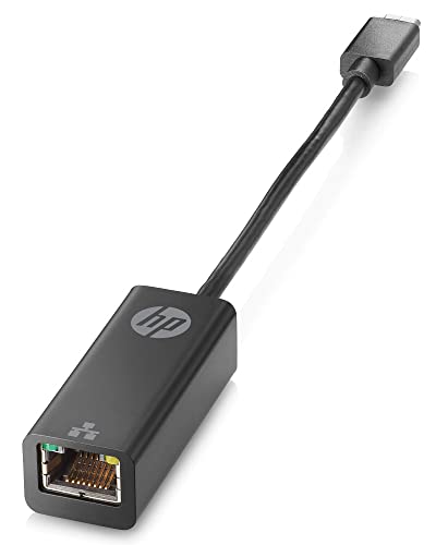 HP Adaptateur USB Type-C vers RJ45 V8Y76AA#ABB Noir pour connexion internet stable